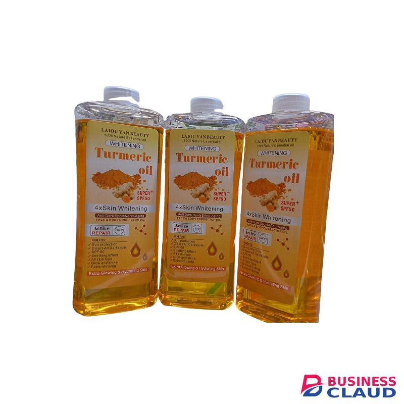 Laiou Yan Beauty TURMERIC Skin Whitening & Brightening spf 50 Face & Body Oil-1000ml