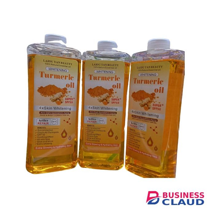 Laiou Yan Beauty TURMERIC Skin Whitening & Brightening spf 50 Face & Body Oil-1000ml