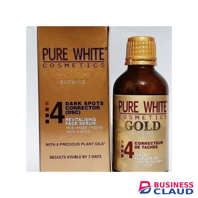Pure White Gold Glowing Dark Spot Corrector Revitalising Fade Serum