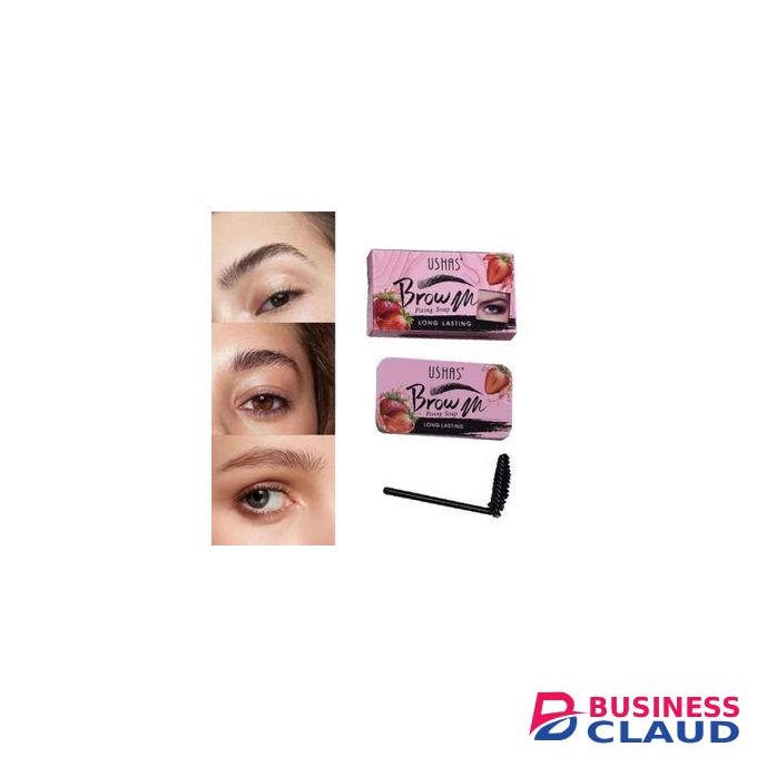 Ushas Brow Fixing Soap Strawberry Eyebrows Gel Shaping wax Kit