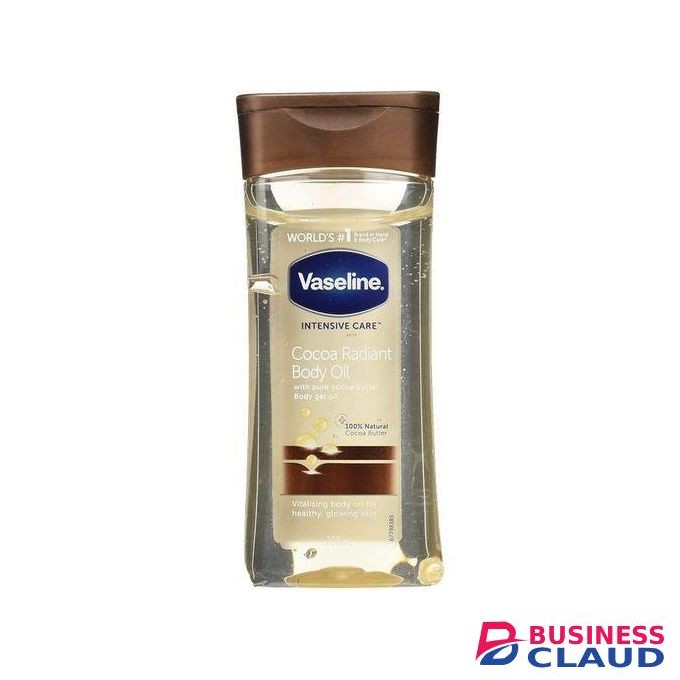 Vaseline Cocoa Radiant Body Oil, 100% Natural Cocoa Butter - 200ml