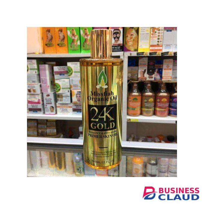 24k Missfiah Organic Oil Almond pure NATURE BODY OIL