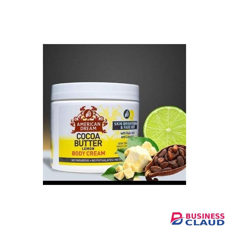 American Dream Lemon Cocoa Butter For Skin Brightening Fadeout
