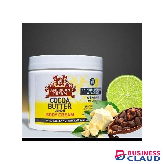 American Dream Lemon Cocoa Butter For Skin Brightening Fadeout