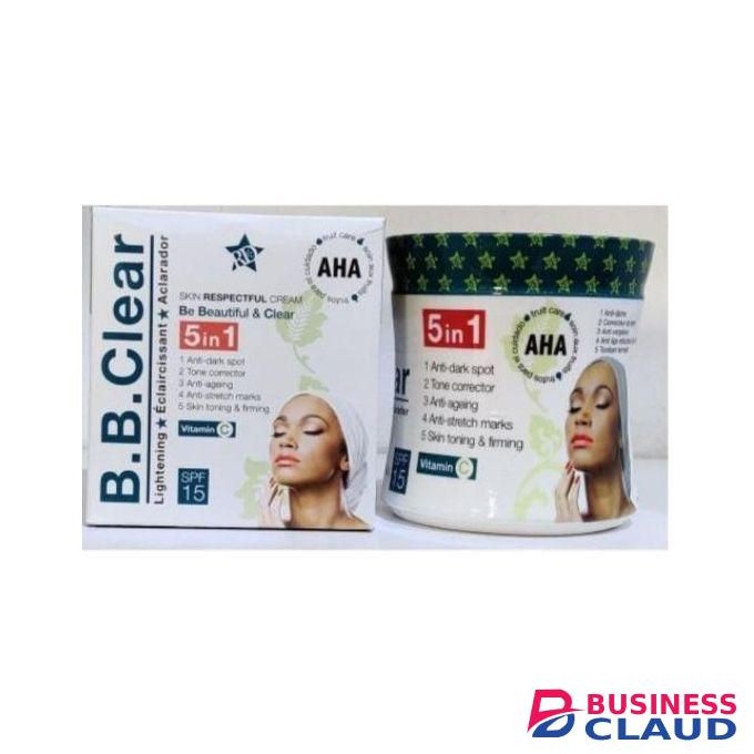 B.B AHA 5 In 1 Lightening Cream with vitamin C for Clear Skin