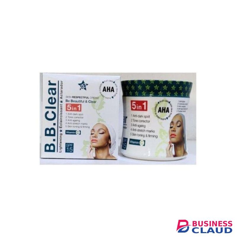 B.B AHA 5 In 1 Lightening Cream with vitamin C for Clear Skin