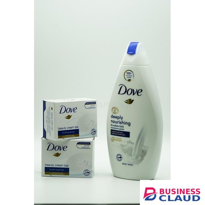 Dove Deeply Nourishing body wash+2free body soaps