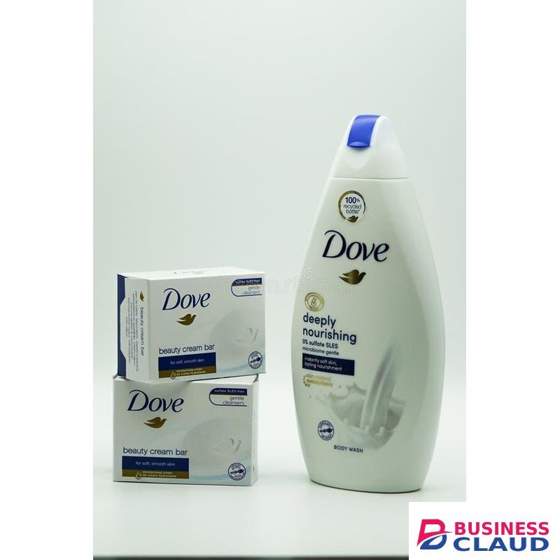 Dove Deeply Nourishing body wash+2free body soaps