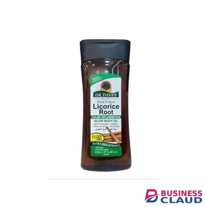 dr davey Fluid extract licorice root glow body oil