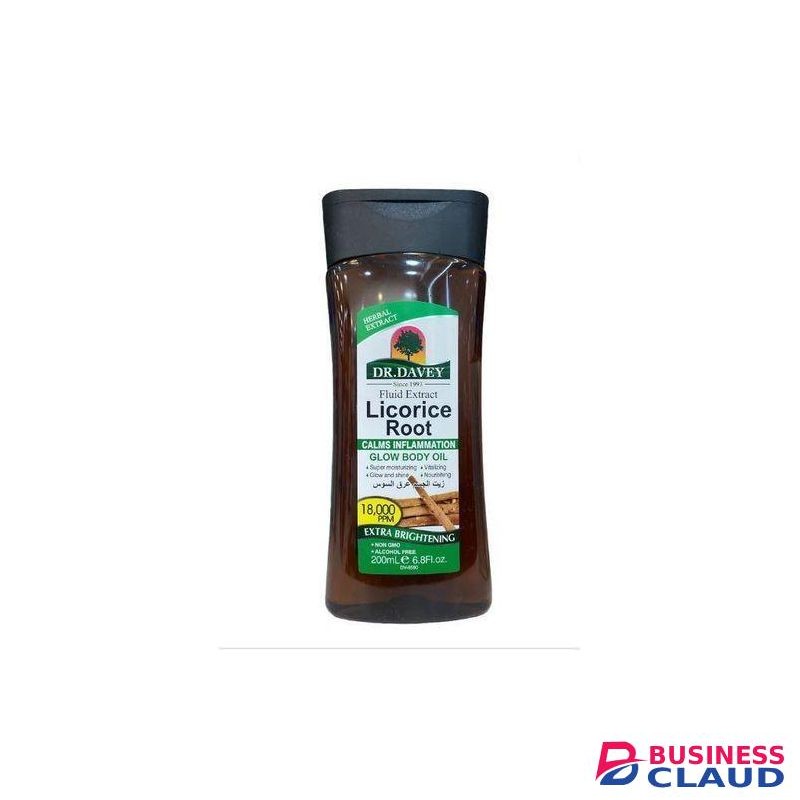 dr davey Fluid extract licorice root glow body oil