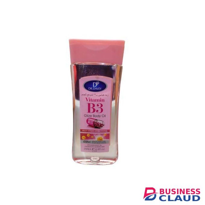 dr davey Vitamin B3 Body Oil Locks In Moisture For Radiant Glow-200ml