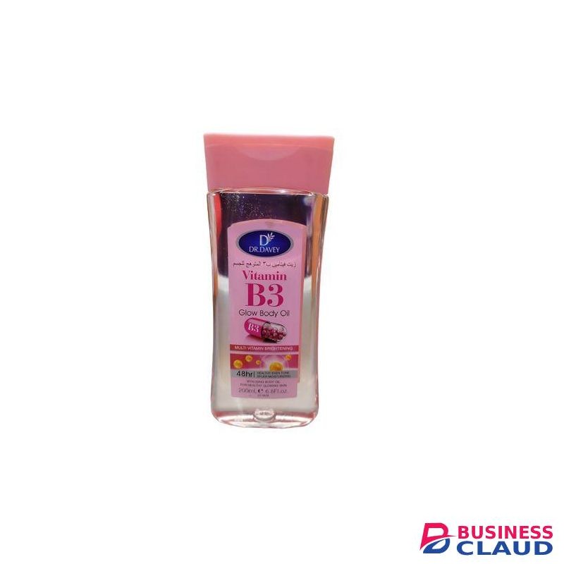 dr davey Vitamin B3 Body Oil Locks In Moisture For Radiant Glow-200ml