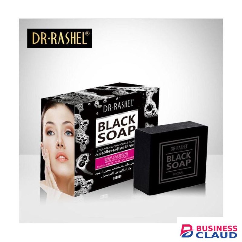 Dr. Rashel Black Soap With Collagen & , Acne - 100g
