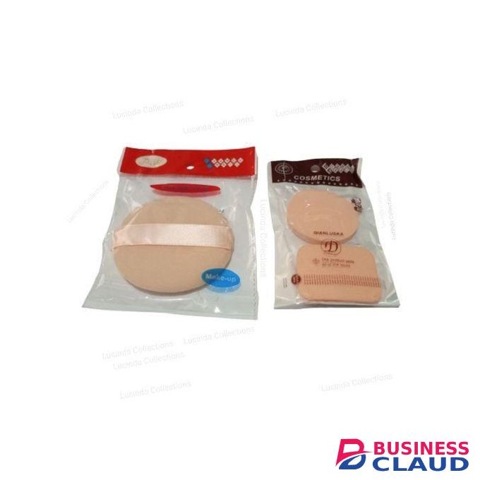 3Pcs Soft Square Round Puff Sponge -Powder Foundation Makeup