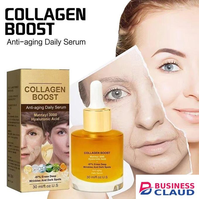 SADOER Collagen Wrinkle Removal Face Use Serum Anti-Aging Whitening Beauty Moisturizing Fade Fine Lines Dark Spots Brightening Cosmetic
