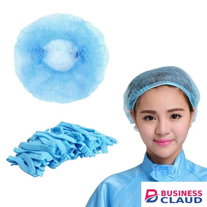 100 Pcs Disposable Bouffant Caps, Hair Head Cover Net, Non-Woven, Medical, Labs, Spa, Nurse, Tattoo, Food Service, Health, For Men and Women . nurse caps