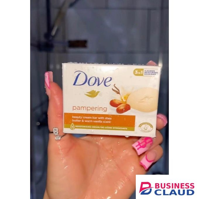 Dove 4 in 1 Body Care Set: Pampering Lotion + 3 Shea butter and Warm vanilla Beauty Cream Bars