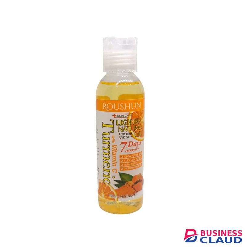 Roushun 7 Days Improve Turmeric And Vitamin C Hair And Skin Oil 118 ml