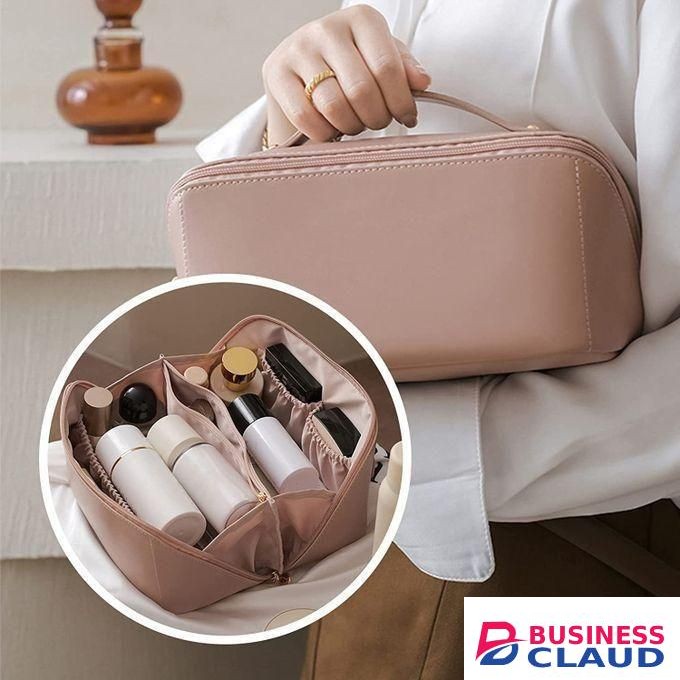 Multifunctional Waterproof Large leather Cosmetic Bag