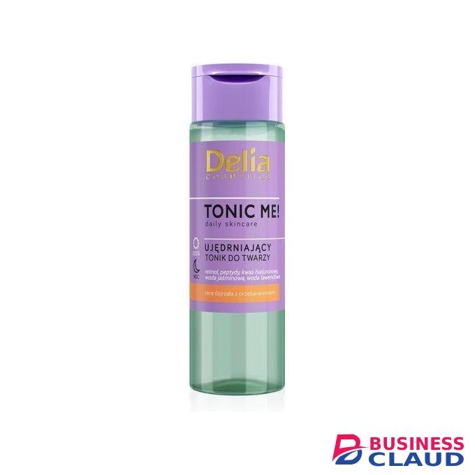 Delia Cosmetics Tonic Me - Firming Tonic - Mature Skin with Discoloration - Retinol, Panthenol, Hyaluronic Acid - Reduces Wrinkles, Smoothes, Soothes, Moisturizes - Vegan Cosmetic