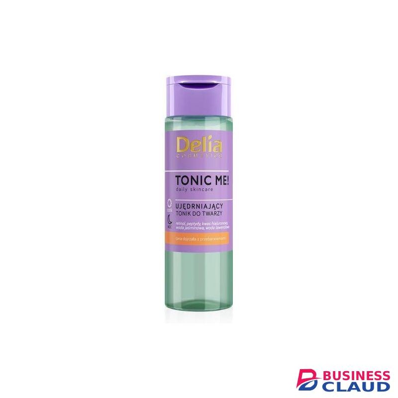 Delia Cosmetics Tonic Me - Firming Tonic - Mature Skin with Discoloration - Retinol, Panthenol, Hyaluronic Acid - Reduces Wrinkles, Smoothes, Soothes, Moisturizes - Vegan Cosmetic