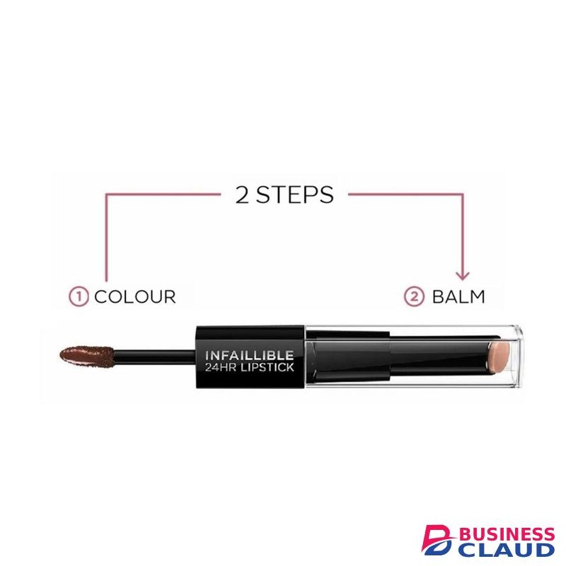 L'Oréal Infalliable Two Step Lip Color, Long Lasting, Transferer Proof Lipstick with a moisturizing feel- Violet Parfait.