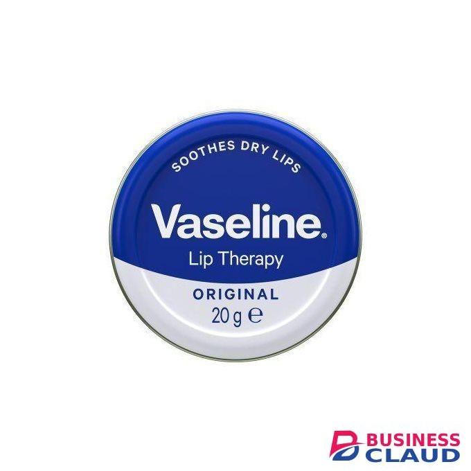 Vaseline Lip Therapy Original Soothes dry lips.