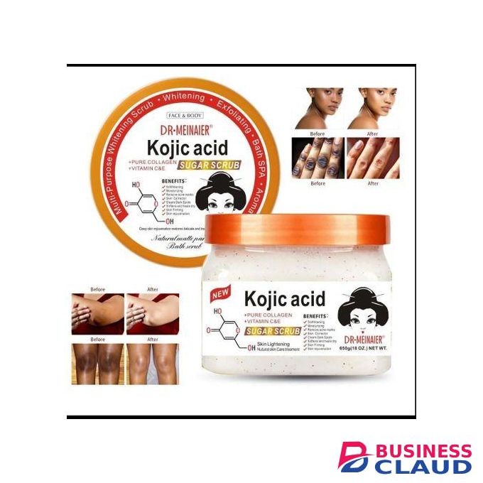 Dr. Meinaier Kojic Acid Sugar Scrub With Pure Collagen , Vitamin C & E