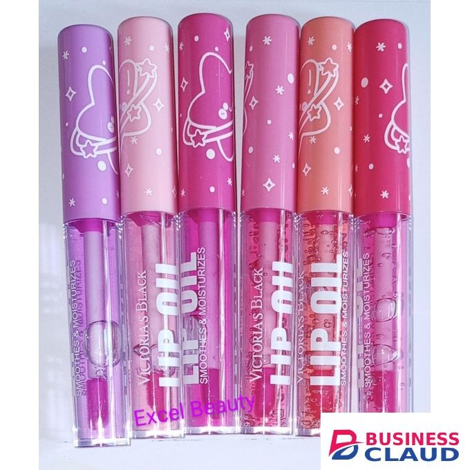 6 Colors Lip Oil Lip Glaze,Hydrating Tinted Plumping Lip Gloss,Clear Pink Shiny Glow Reviver Lip Care Oil,Longlasting Non-sticky Transparent Lip Oil for Women