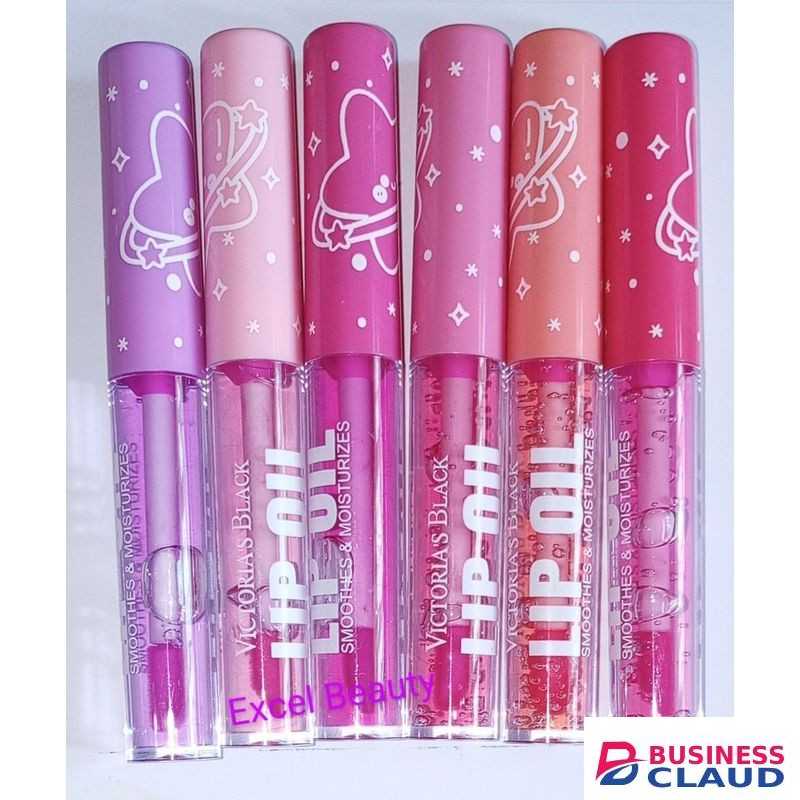 6 Colors Lip Oil Lip Glaze,Hydrating Tinted Plumping Lip Gloss,Clear Pink Shiny Glow Reviver Lip Care Oil,Longlasting Non-sticky Transparent Lip Oil for Women