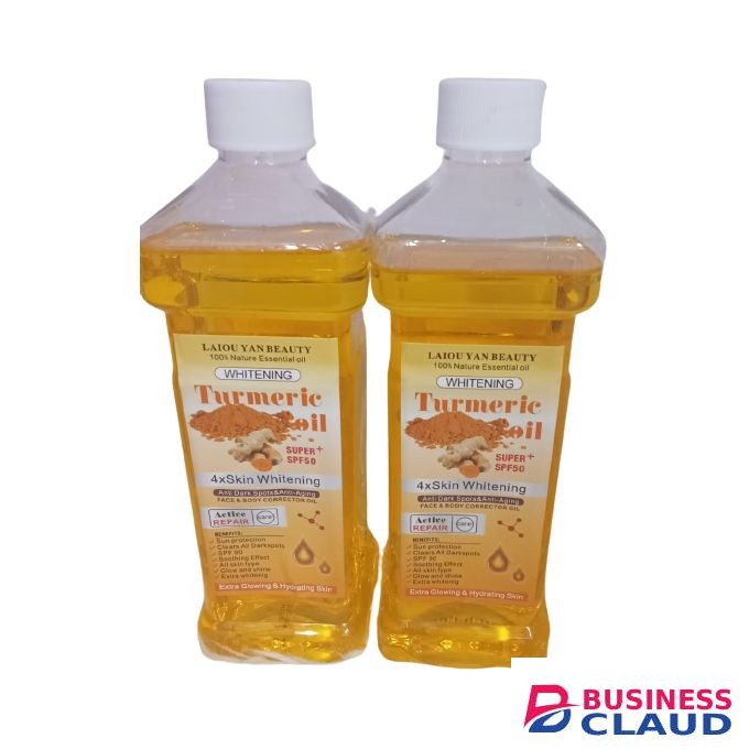 Laiou Yan Beauty TURMERIC Skin super spf50 Whitening & Brightening Face & Body Oil-1000ml