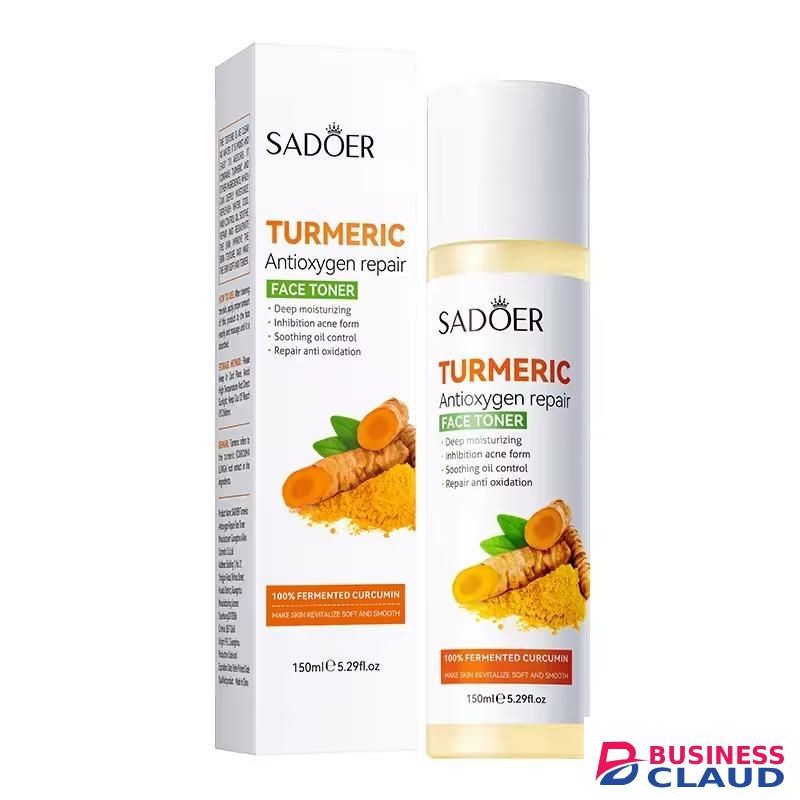 SADOER Turmeric Face Toner, Moisturizing, Oil Control, Smoothing Tumeric Face Toner 150ml