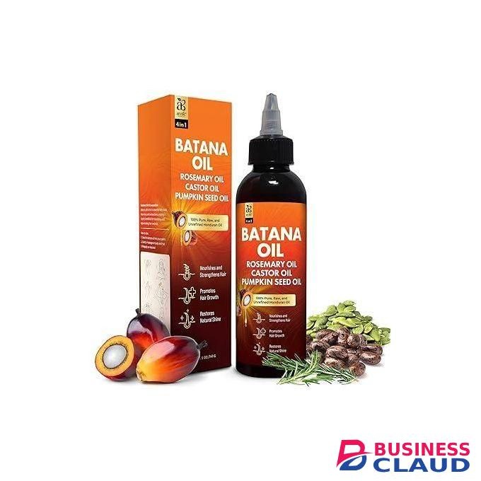 Sauvasine Dr. Sebi Batana 4-in-1 Pure Oil with Rosemary, Castor & Pumpkin Seed - Nourishes, Strengthens & Promotes Hair Growth (5oz)