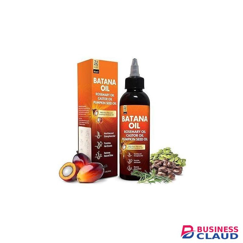 Sauvasine Dr. Sebi Batana 4-in-1 Pure Oil with Rosemary, Castor & Pumpkin Seed - Nourishes, Strengthens & Promotes Hair Growth (5oz)