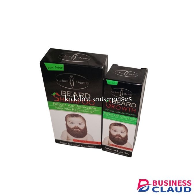 Aichun Beauty Beard shampoo - 100ml and beard oil -30ml