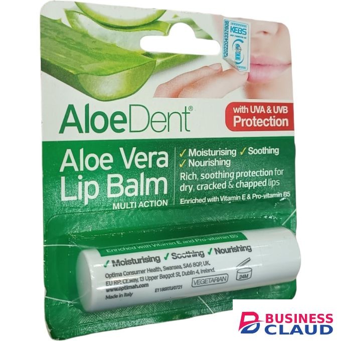 Aloe Dent Aloe Vera Lip Balm UVA UVB PROTECTION For Dry Cracked Chapped Lips