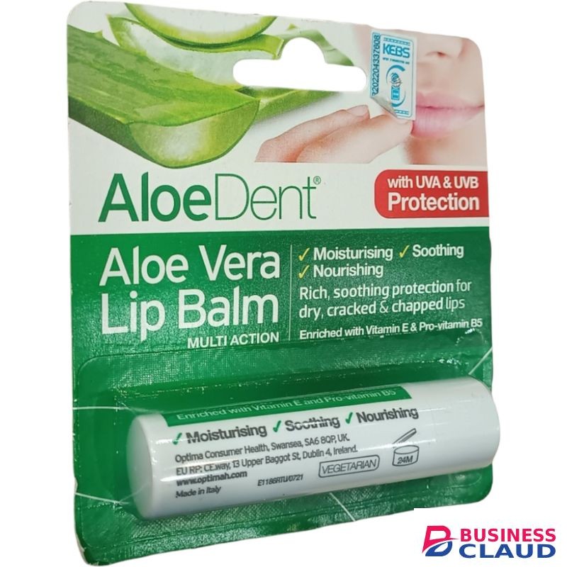 Aloe Dent Aloe Vera Lip Balm UVA UVB PROTECTION For Dry Cracked Chapped Lips