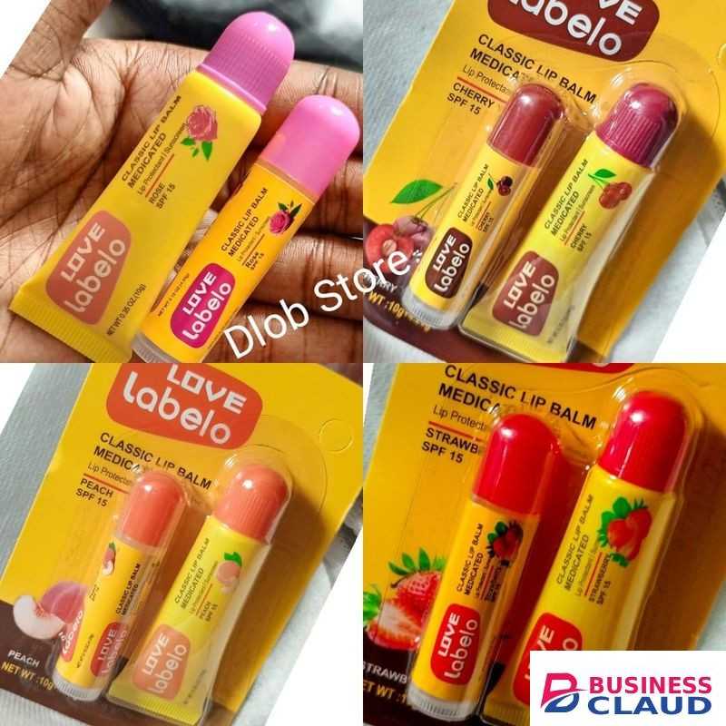 Beauty 2PCS Longlasting 24H Healing Fruity Lips Gloss Medicated Lip Balm