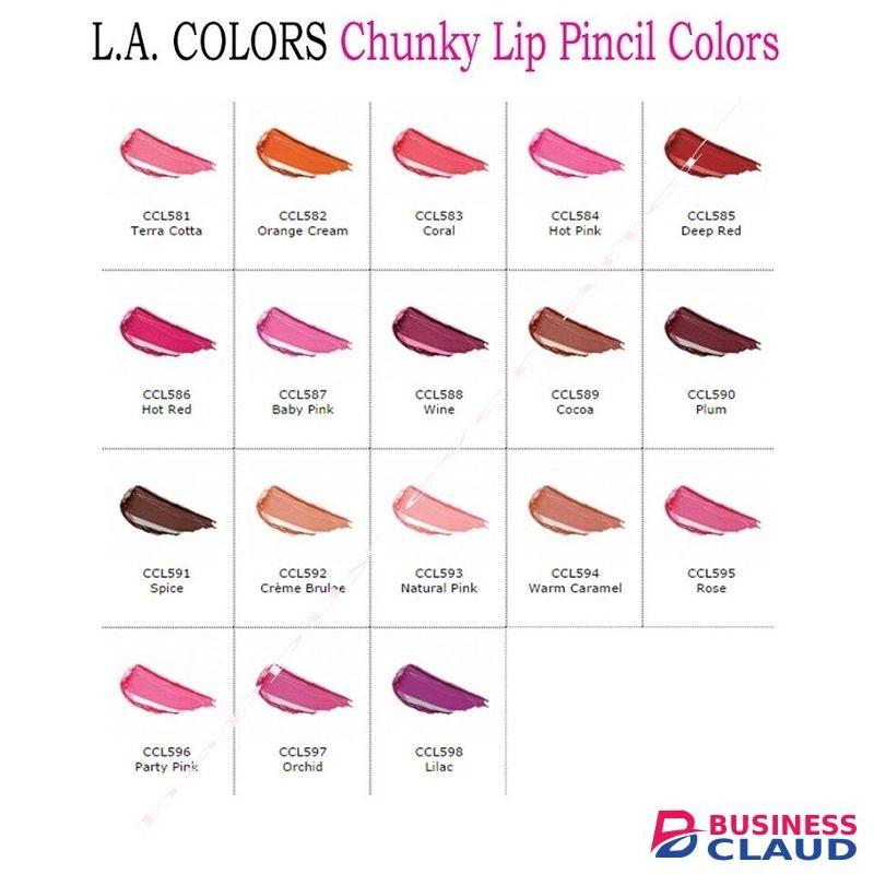 L.A. Colors Chunky Lip Pencil - Wine