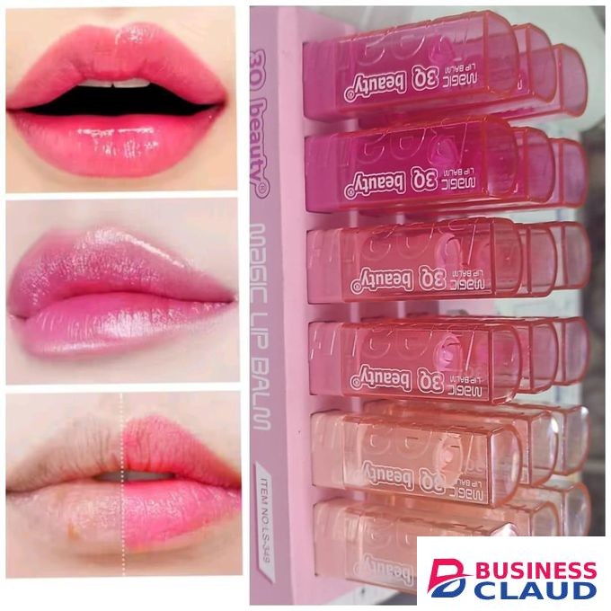 3Q beauty 3PCS Sweet Scented Cracked Lips Healing Balm Pink Lips Effect Lip Gloss