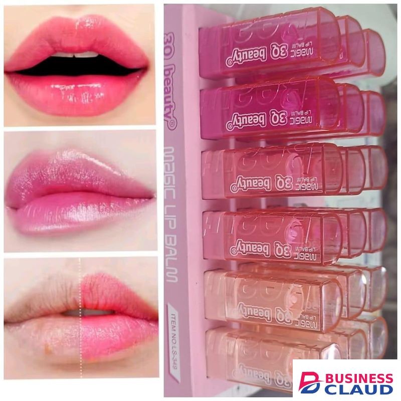 3Q beauty 3PCS Sweet Scented Cracked Lips Healing Balm Pink Lips Effect Lip Gloss