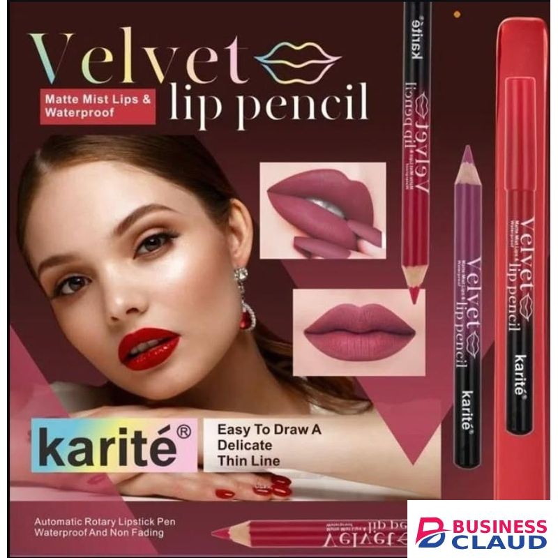 6 pcs Long lasting matte lip liner pencil