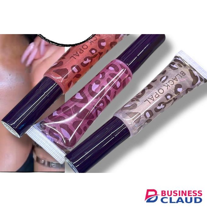 3pc Black Opal LipGloss Lipstick 3pcs Beaute Lippies Glide Smoothly Gloss Set Sheer Pigmented Long Lasting Non-Sticky