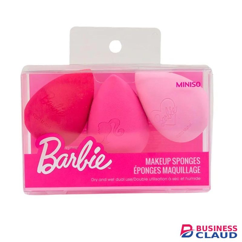 Miniso Barbie Collection Makeup Sponges (3 pcs)