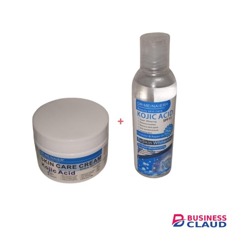 DR MEINAIER 2pcs Kojic acid cream and whitening Kojic acid oil set