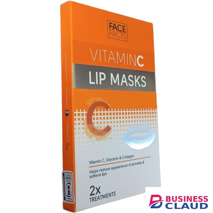 Face Facts Vitamin C LIP MASKS Glycerin Collagen Reduce Appearance of WRINKLES Soften Lips nk