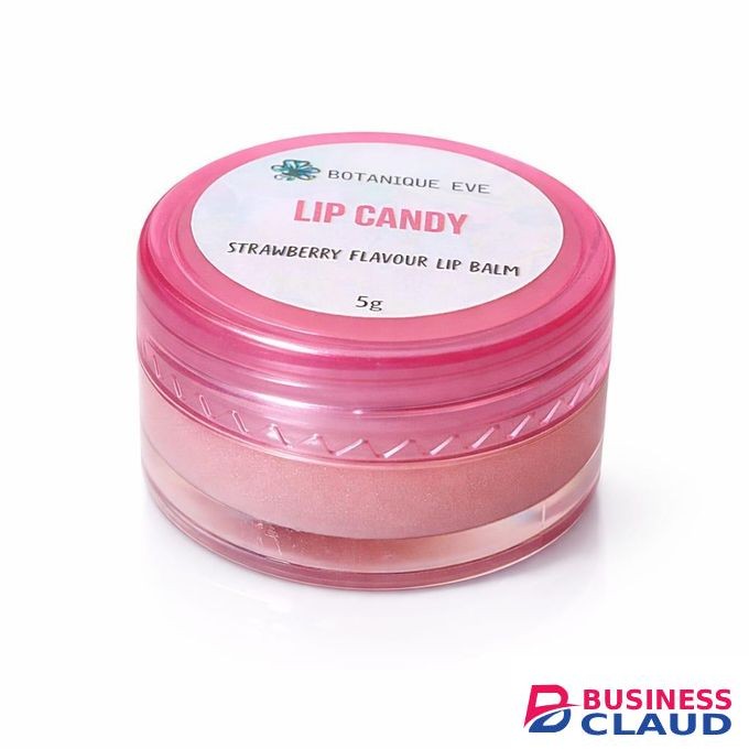 BOTANIQUE EVE LipCandy Organic Bubblegum Lip Balm – Pink Moisturising Vitamin E & Shea Butter Lip Care (5g)
