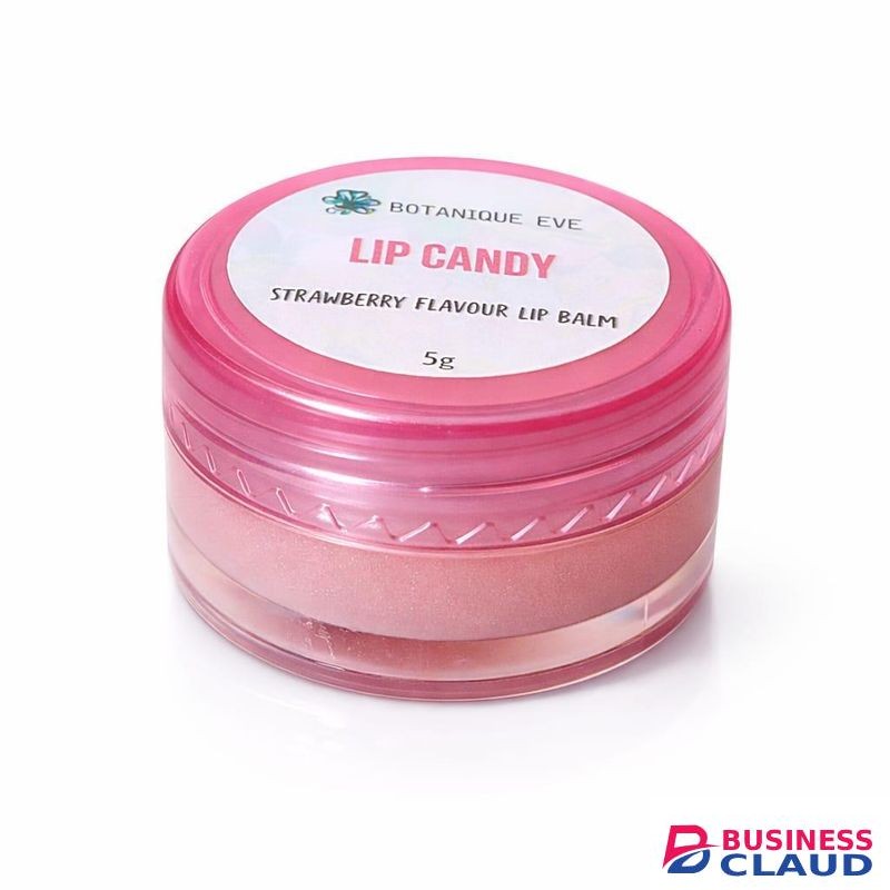 BOTANIQUE EVE LipCandy Organic Bubblegum Lip Balm – Pink Moisturising Vitamin E & Shea Butter Lip Care (5g)