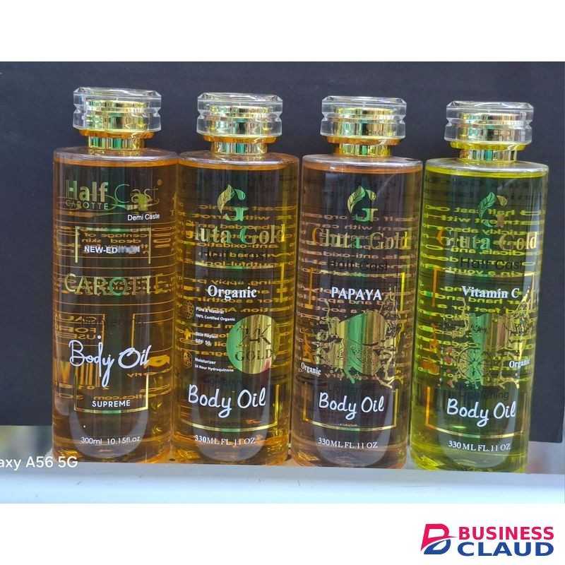 Gluta Half Cast With Organic Pure Natural Skin Repair SPF 50 Moisturizer 24H Body Oil
