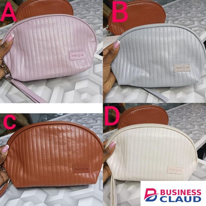 Portable Makeup Bag, waterproof leather pouch